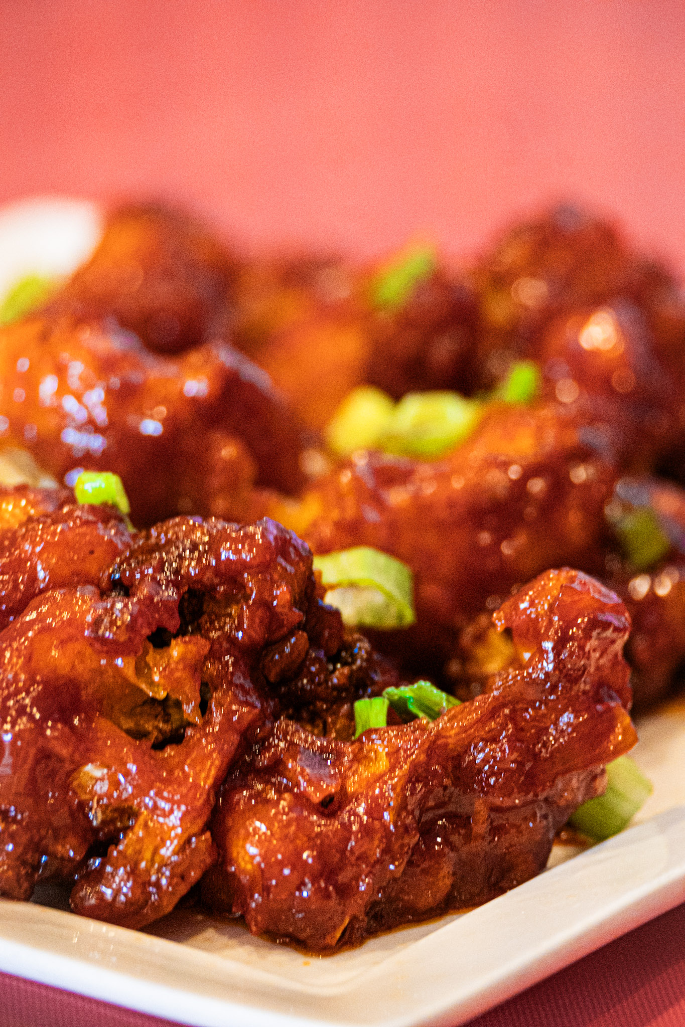 Gobi manchurian on plate â€” AHA South Indian Cuisine
