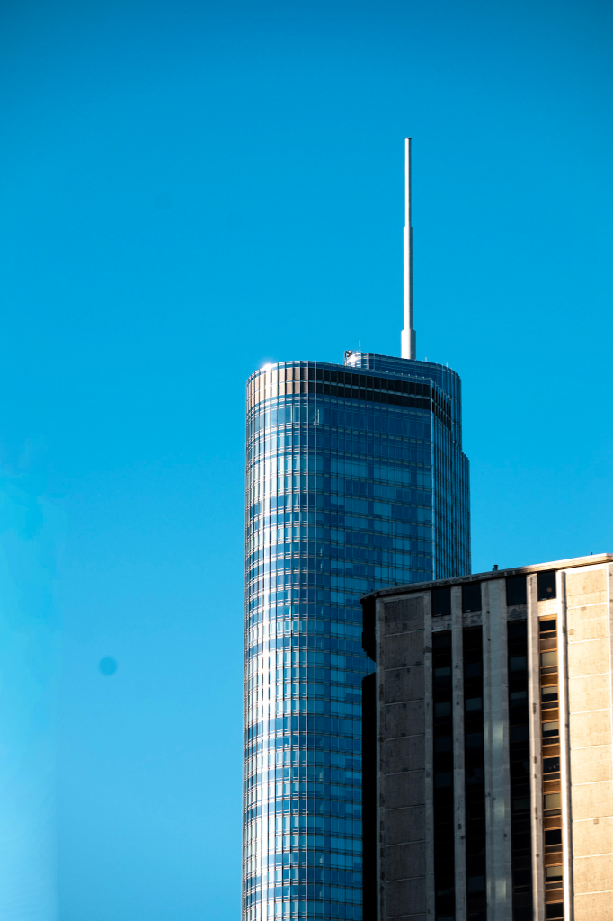 Trump Tower against blue sky